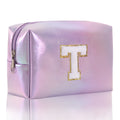 Simple Initial Letter Embroidered Portable Makeup Bag 6S10BOB1037