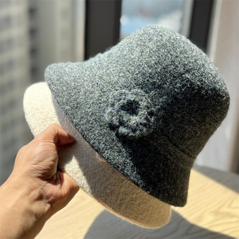 Flower Knit Bucket Hat - DippedShop Wholesale - #8835