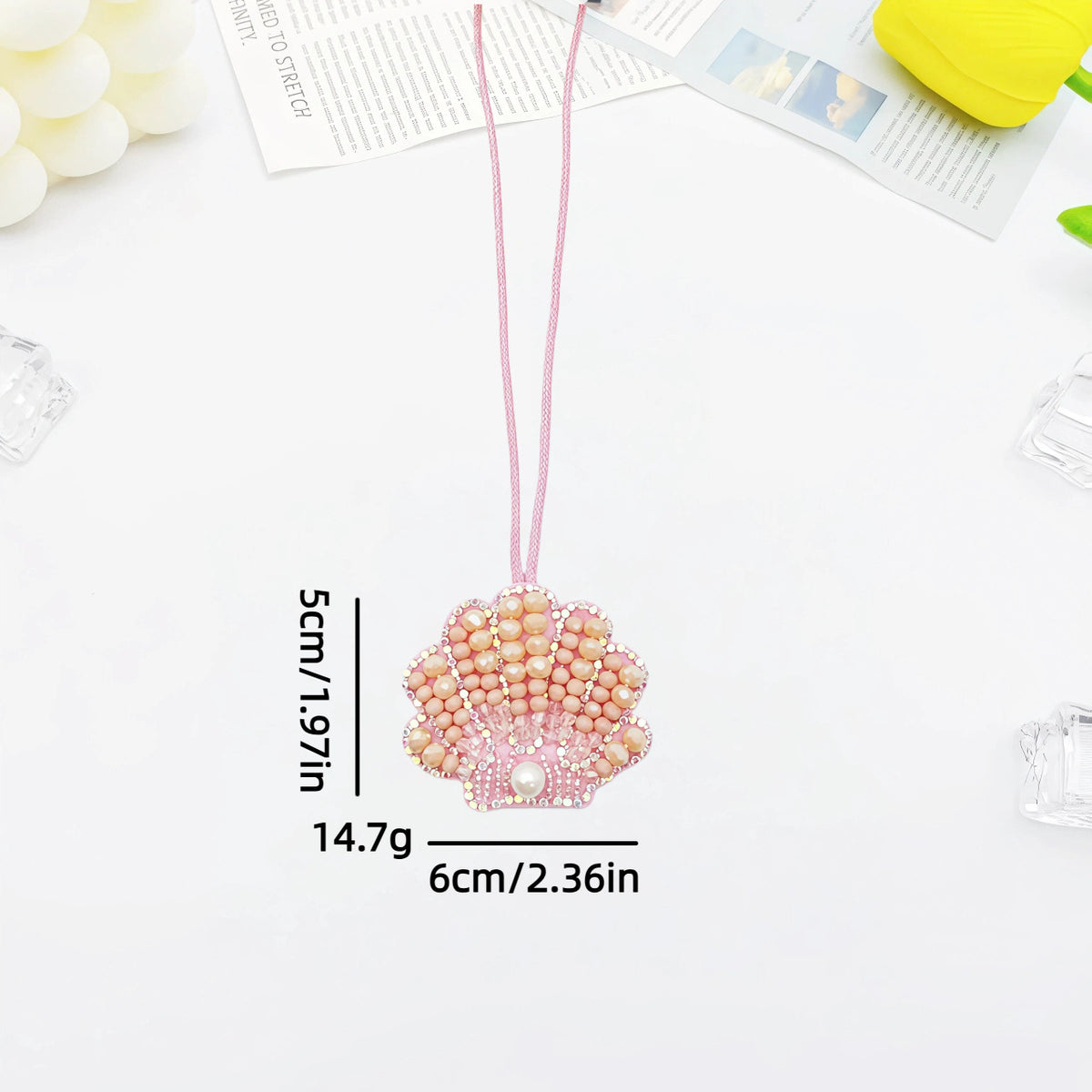 Creative Sequin Beaded Lobster Pendant Bag Charm 6W10BBC795