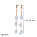 Halloween Rhinestone Skeleton Ghost Tassel Earrings 6W6JER550