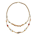 Double Layer Beaded Necklace - DippedShop Wholesale - #0355