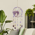 Heart Natural Stones Wind Chime Hanging Prism Suncatcher MK2CZAS6H7HLS52