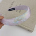 Embroidered Flower Hairband - DippedShop Wholesale - #7859