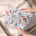 Corduroy Cartoon Cosmetic Bag - DippedShop Wholesale - #3875
