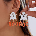 Halloween Rhinestone Skeleton Ghost Tassel Earrings 6W6JER550