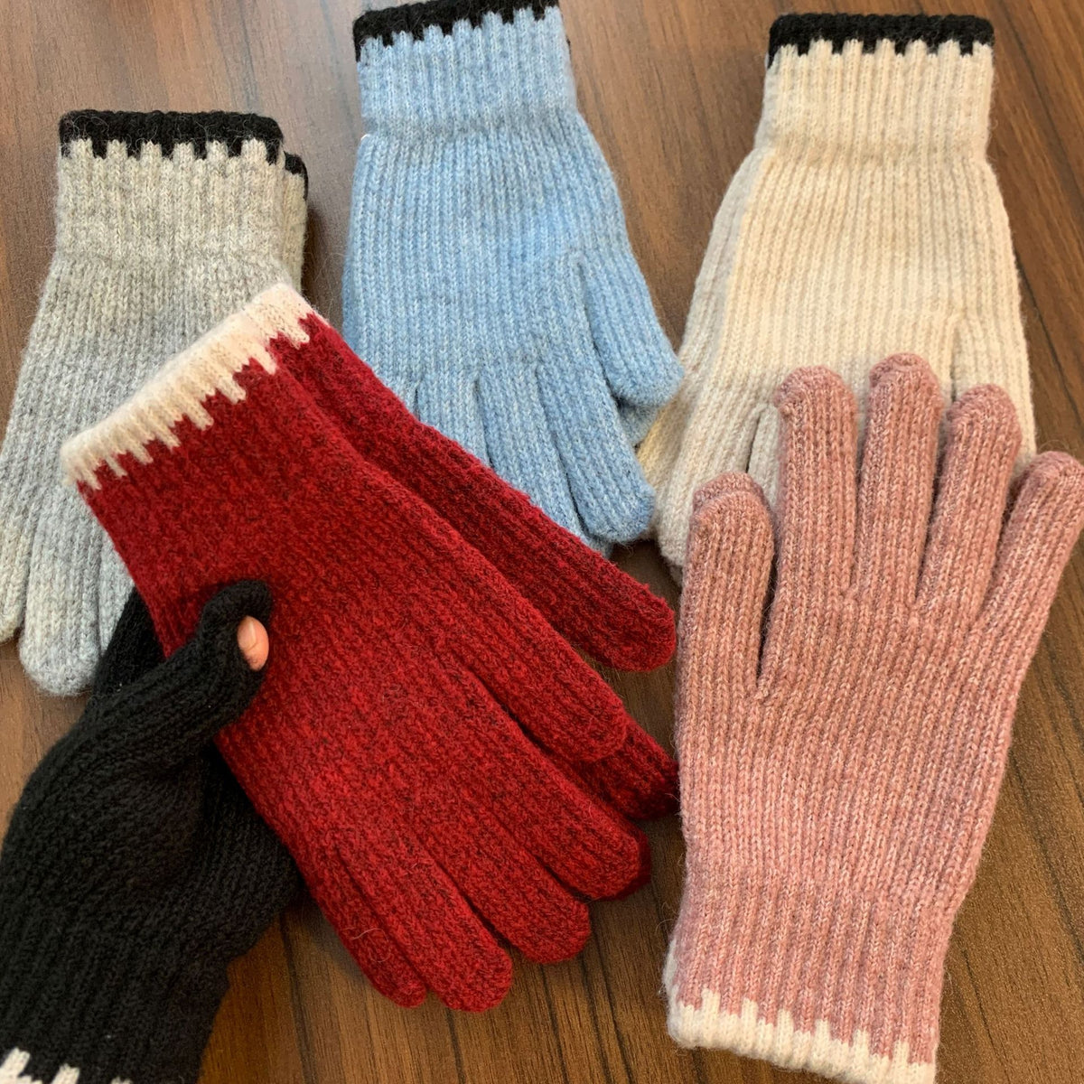 Knitted Touchscreen Winter Gloves - DippedShop Wholesale - #4547