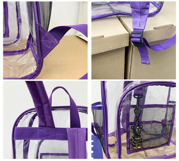 Minimalist Transparents PVC Waterproof Backpack 6S10BBG1477