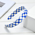 Minimalist Color Block Plaid Pattern Acetate Headband MK2PIM6W6HBD64
