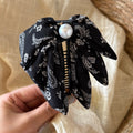 Vintage Paisley Print Bowkot Banana Hair Clip 6W6HCP1673