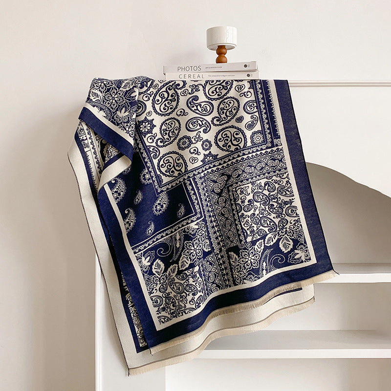 Paisley Print Shawl Scarf - DippedShop Wholesale - #9235