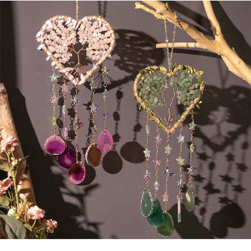 Natural Stones Tree of Life Crystal Suncatchers MK2CZAS6H7HLS78