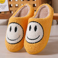 Cute Cartoon Smile Fuzzy Plush Winter Slippers 6W8FSP240