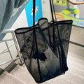 Solid Color Transparent Mesh Storage Bag 8BW6BOB79L