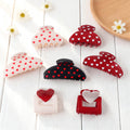 Heart Print Hair Clip - DippedShop Wholesale - #4179