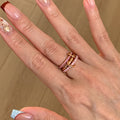 Cubic Zirconia Gold Plated Geo - DippedShop Wholesale - #7779