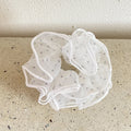 Plaid Polka Dot Mesh Fluffy Hair Scrunchie MK2BLW6W6HSR35