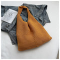 Cartoon Color Block Knit Bag - DippedShop Wholesale - #3507