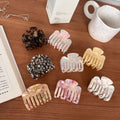 Simple Marble Textutred Acetate Mini Hair Clip 6W6HCP1301