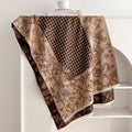 Houndstooth Floral Shawl Wrap Scarf - DippedShop Wholesale - #9619
