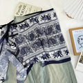 Vintage Asymmetrical Tie Waist Hip Scarf  Wrap 6W1SL46