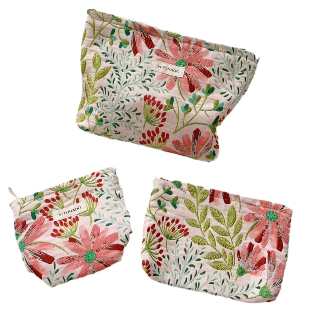 Colorful Large Capacity Flower Print Makeup Bag DP25C596