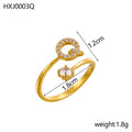 Simple Gold Plated Rhinestone - DippedShop Wholesale - #6627