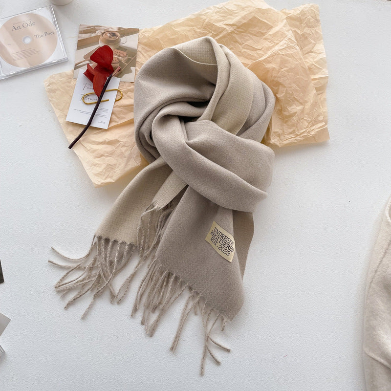 Reversible Fringe Scarf - DippedShop Wholesale - #4483
