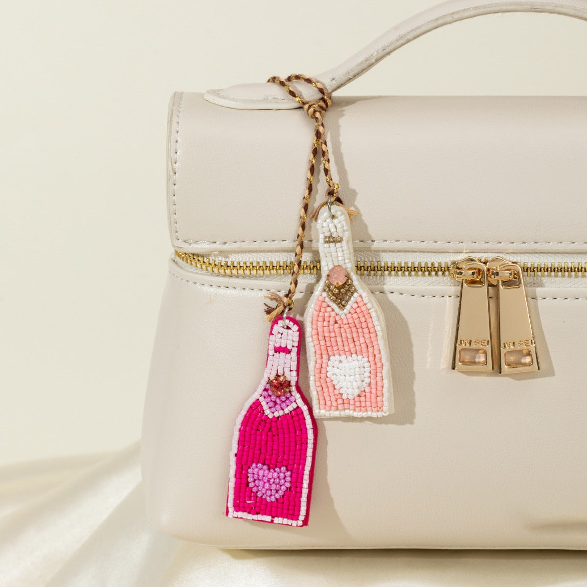 Creative Color Block Beads Bottle Pendant Bag Charm 6W10BBC783