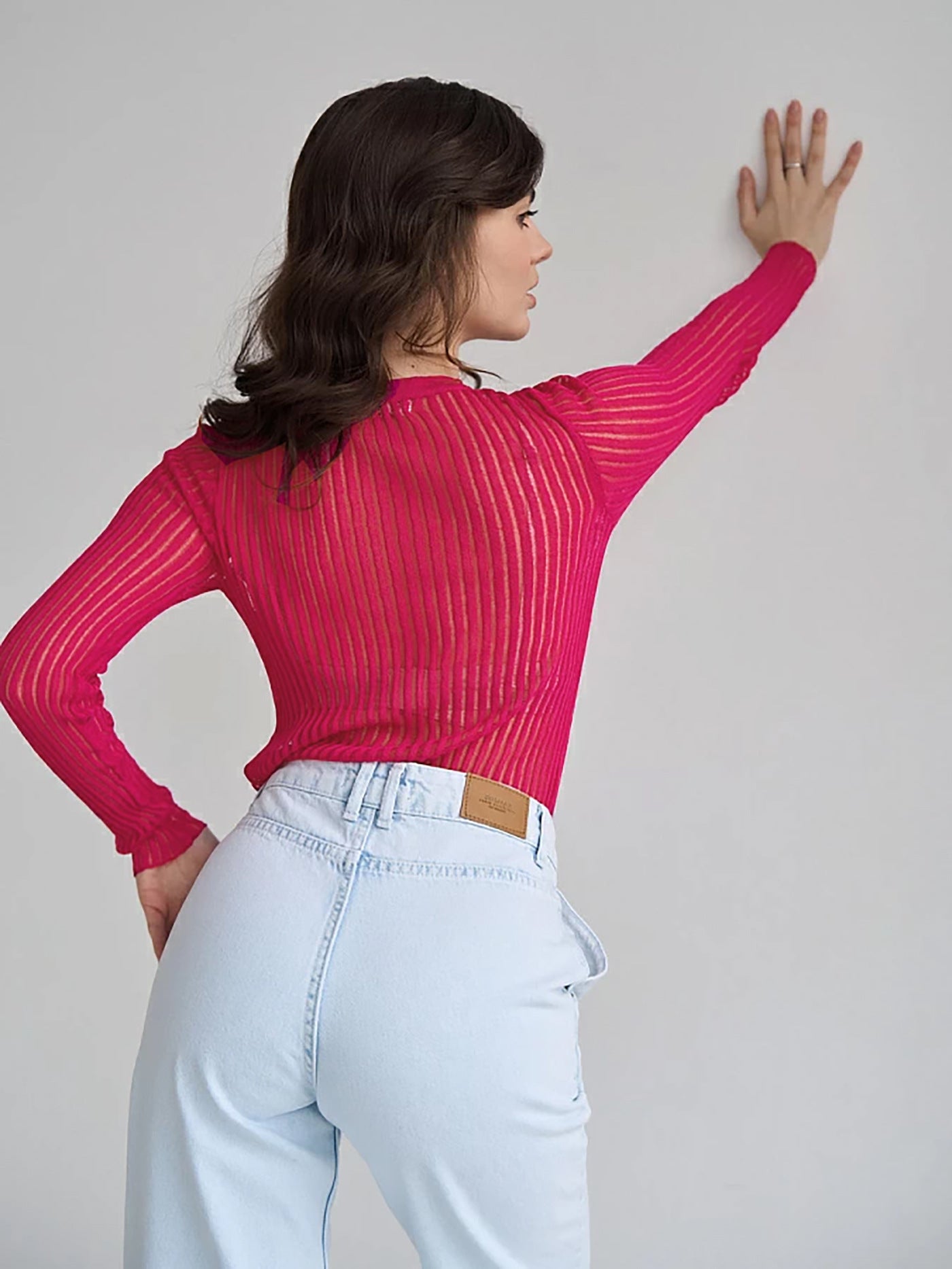See Through Knit Top - DippedShop Wholesale - #8403