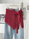 Trendy Hollow Out Tie Side Layered Mini Skirt MK2BW6W1SL11