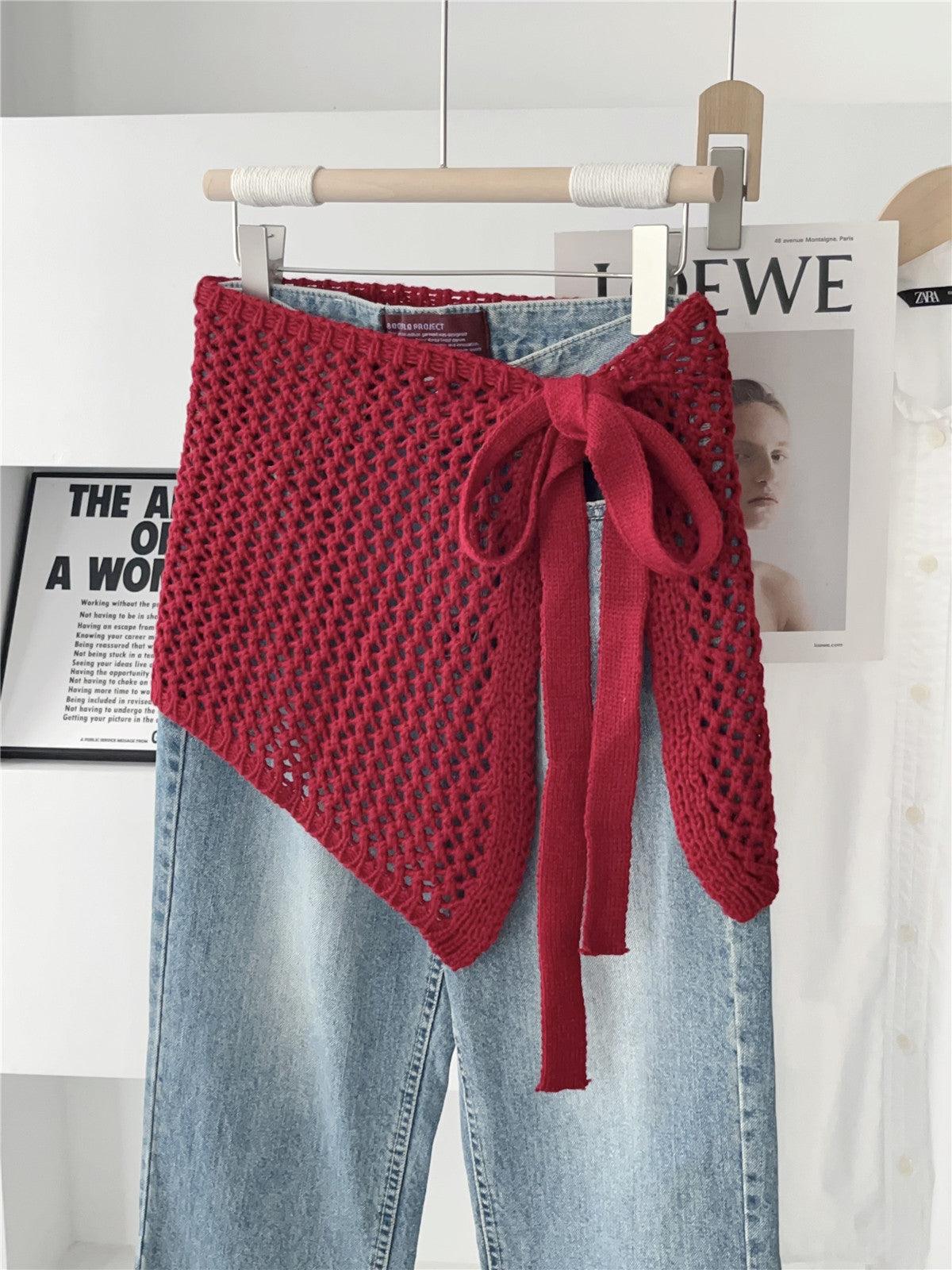 Trendy Hollow Out Tie Side Layered Mini Skirt MK2BW6W1SL11