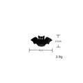 Quirky Halloween Ghost Pumpkin Mini Hair Claw 6W6HCP1322