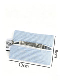 Simple Color Block Striped Key Coin Purse 6S10BWB115