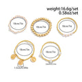 Fashion Multi-Layer Star Beaded Chain Bracelet 6W6JBR474