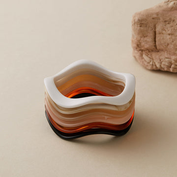 Simple Wave Irregular Acrylic Bracelets DO25B596