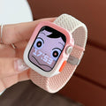 Color Block Nylon Weave Watch Band 6W6JWA141