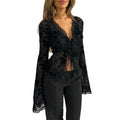 Elegant Ruffled Chiffon Blouse - DippedShop Wholesale - #5331