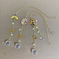 Floral Bee Pendant Crystal Wind Chimes Suncatchers MK2CZAS6H7HLS58