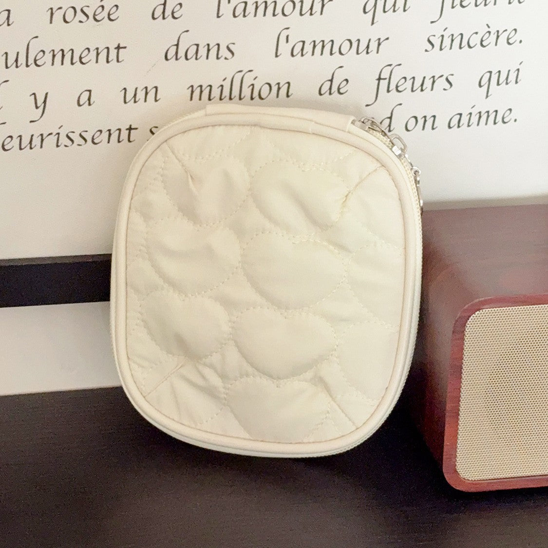Cute Quilted Shell Jewelry Organized Bag MK2BW6S10BOB117