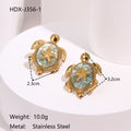 Starfish Turtle Gold Studs - DippedShop Wholesale - #4435