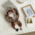 Vintage Cashew Print Soft Square Silk Scarf MK2BLW6W6NSI77