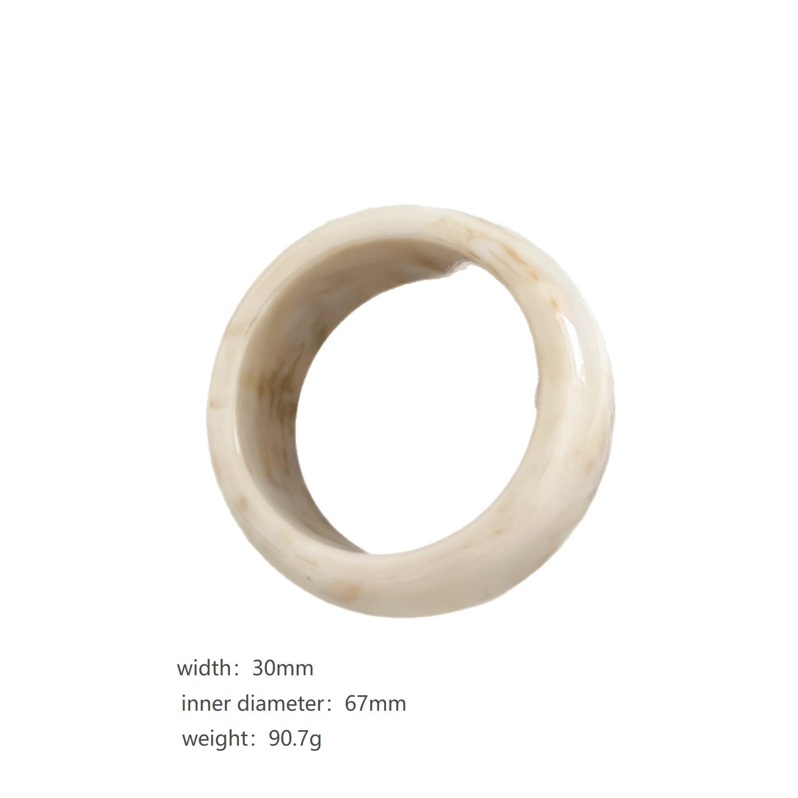 Trendy Geometric Resin Round W - DippedShop Wholesale - #0163