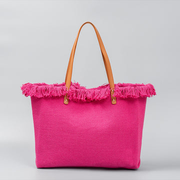 Solid Color Tassel Shoulder Bags DPFB0703