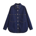 Casual Washed Denim Shirt - DippedShop Wholesale - #7651