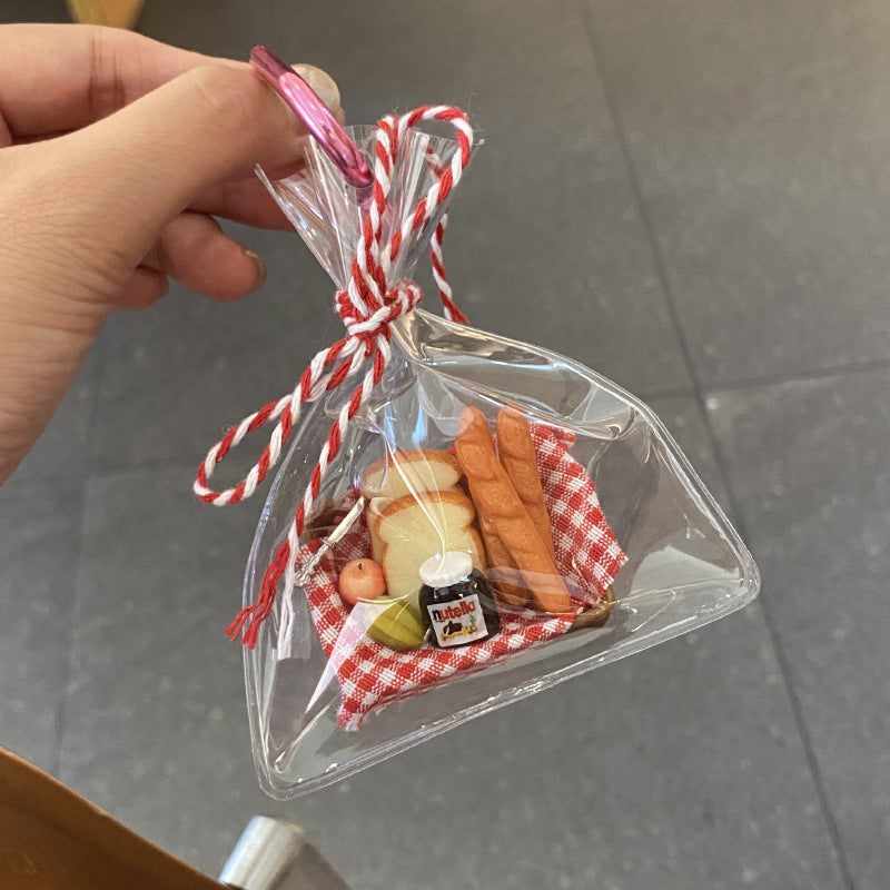 Cute Creative Bread Toast Cartoon Bag Charm DP25E485