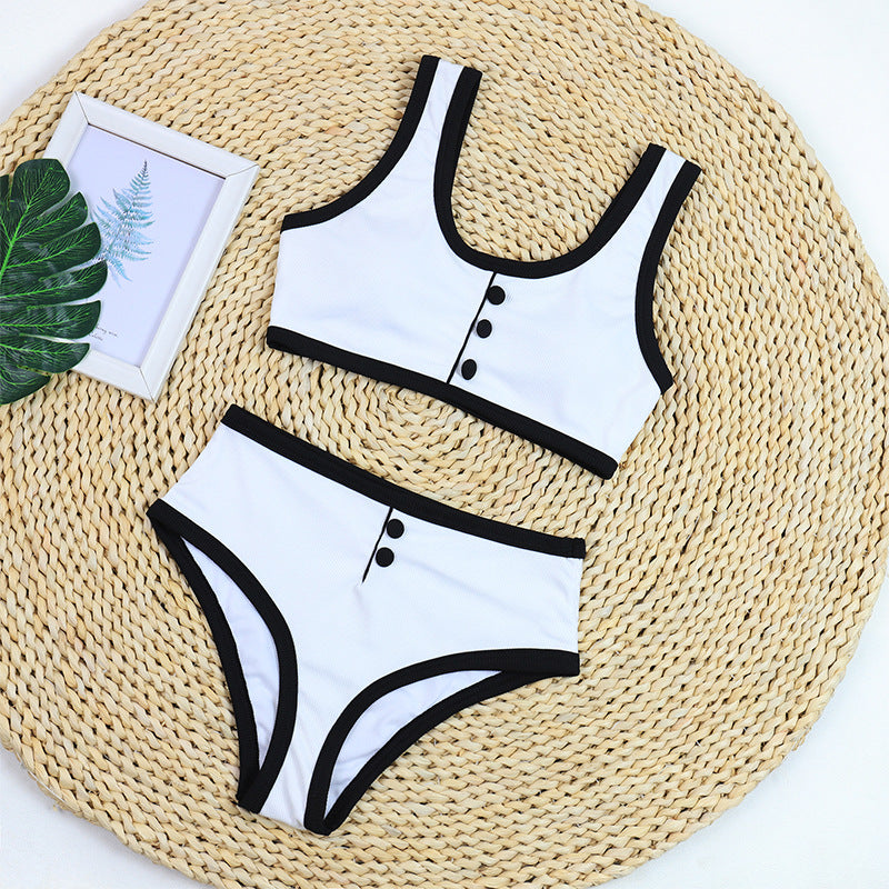 Color Block Sporty Bikini - DippedShop Wholesale - #7539