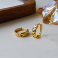 Vintage Gold Hoop Earrings - DippedShop Wholesale - #3891