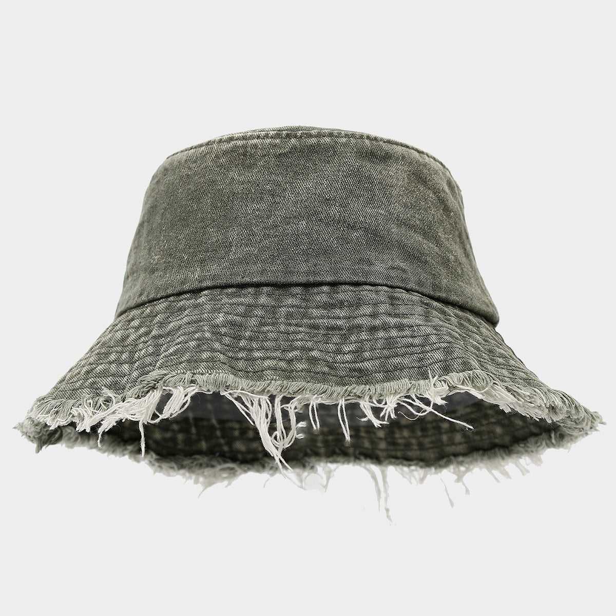 Frayed Wide Brim Bucket Hat - DippedShop Wholesale - #9171