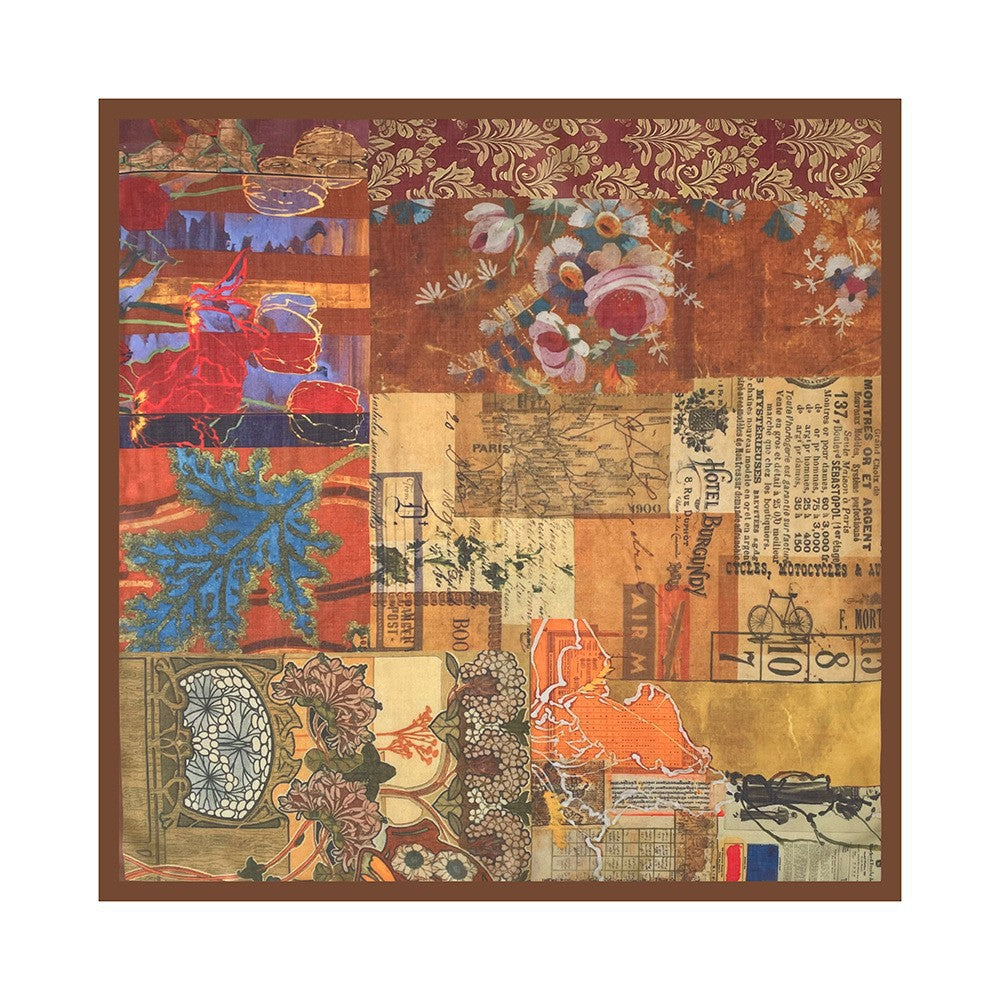 Retro Paisley Silk Scarf - DippedShop Wholesale - #8627
