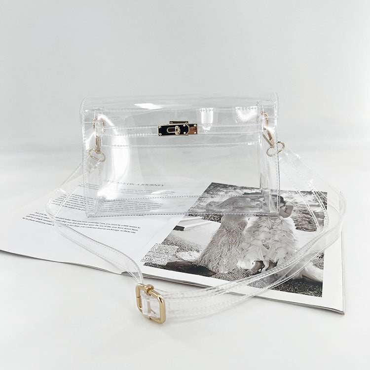 Trendy Clear Jelly Stdium Approved Tote Bag 6W10BBG2120